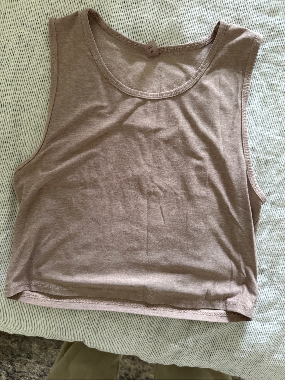 Beyond Yoga Featherweight cropped tank - chai color